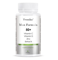 Yvonika Man Formula 50+, Мультивитамины для мужчин 50+, для взрослых