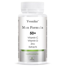 Yvonika Man Formula 50+, Мультивитамины для мужчин 50+, для взрослых